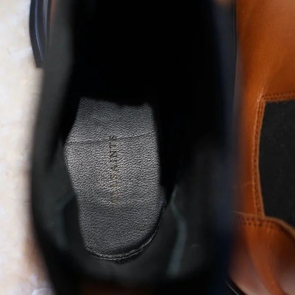 All Saints Harlee Lug Sole Chelsea pull on Leather Boot  - Tan brown - 37/ 7US - Picture 7 of 11